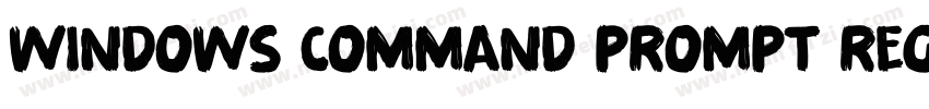 Windows Command Prompt Regular字体转换